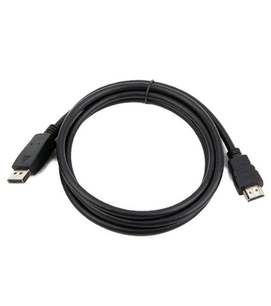 Кабель DisplayPort-HDMI Gembird/Cablexpert 1,8м, 20M/19M, черный, экран, пакет