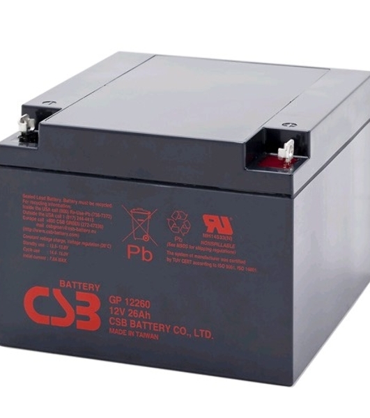 Батарея для ИБП CSB GP-12260 (12V, 26Ah) для UPS клеммы F2