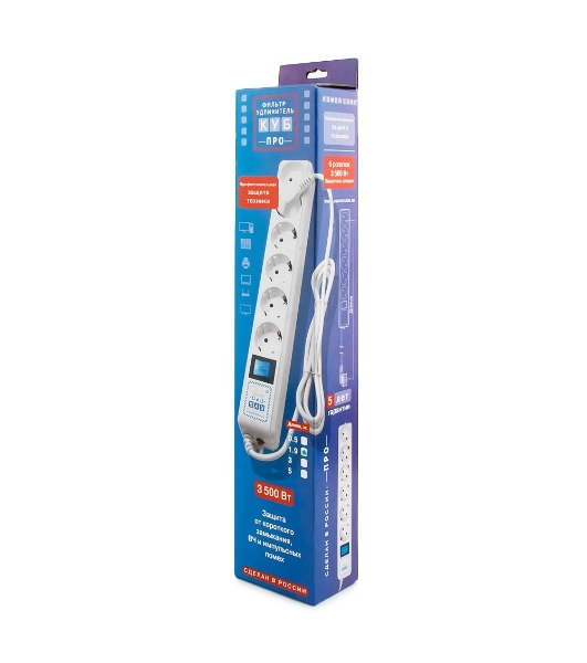 Фильтр-удлинитель Power Cube PRO, 3,0 м, LC контур, 16А/3,5 кВт