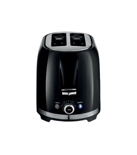 Тостер Centek СТ-1432 черный/стальной, 850 Вт, 2 слота