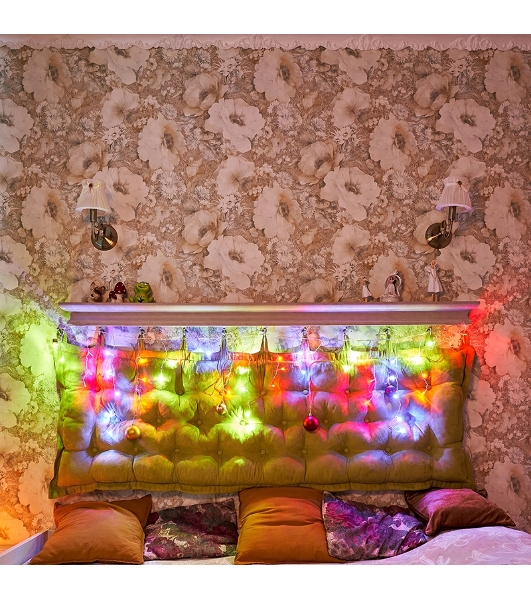 Гирлянда Neon-night Айсикл 'ПЛЕЙ ЛАЙТ' 1.8х0.5м 48LED 3Вт 230В IP20 мульти.; прозрачный провод