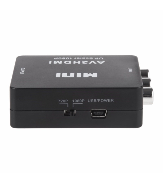 Конвертер Rexant 3 RCA на HDMI пластик, черный