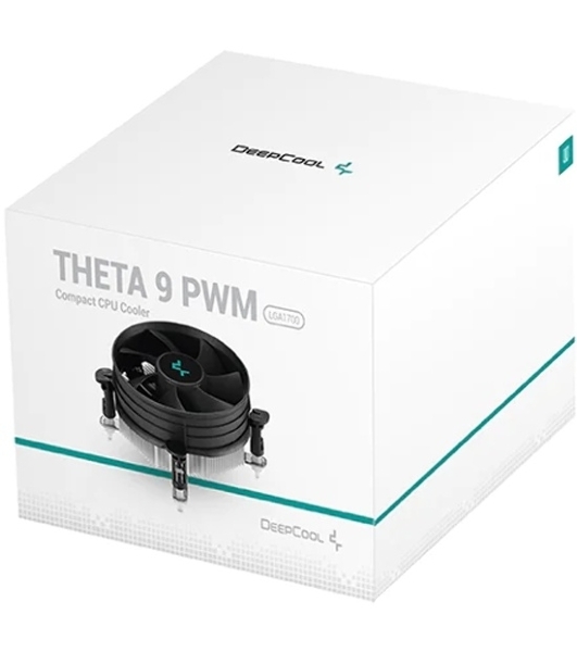 Кулер для процессора DEEPCOOL THETA 9 PWM 1700 черный/синий, 92 мм, алюминий, 3200 об/мин, 40.1 дБ, 4 pin, 65 Вт, 58 мм
