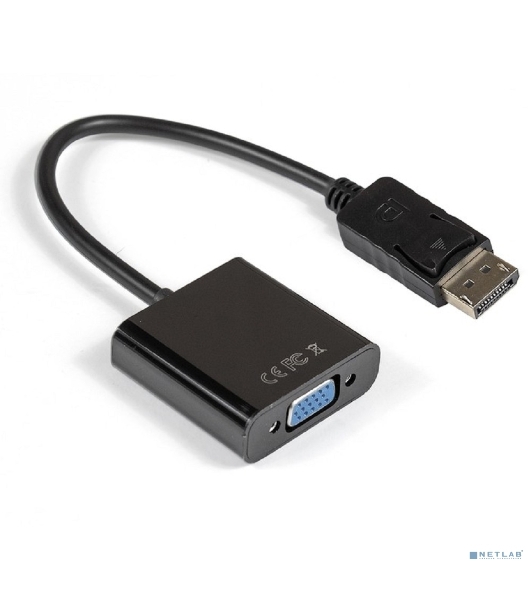 Кабель-переходник ExeGate EX284910RUS DisplayPort-VGA ExeGate EX-DPM-VGAF-0.15 (20M/15F, 0,15м)