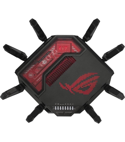 Маршрутизатор ASUS GT-BE19000, черный/красный, 90IG0850-MO9A0V