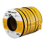 Уплотнитель самоклеящийся, черный, D-профиль 14х12мм, для зазоров 8-11мм, бухта 40м PROconnect, фото 1