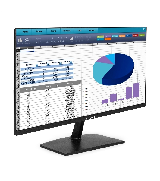Монитор с аудио выходом 23.8' 100 Гц ExeGate SmartView EZ2400A (IPS LED Grade A+, FHD, 1920x1080@100Hz, 16:9, 250cd/m2, 1500:1, 178°/178°, 5ms, D-Sub, HDMI, DisplayPort, audio-out, FreeSync, Flicker-free, Low Blue Light, HDMI cable 1.5m, VESA, регулировка наклона (tilt), black)