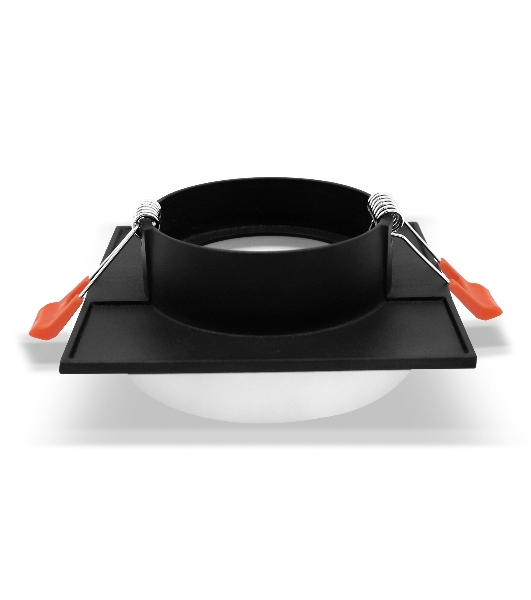 Светильник Ambrella light TN1316 SBK/FR черный песок/белый матовый GU5.3 92*92*45