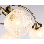 Светильник Ambrella light TR3199/5 SB/CL/FR бронза/прозрачный/белый матовый E27/5 max 40W D600*485, фото4