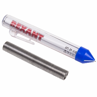 Припой с канифолью Rexant 20гр. d=1.0мм (Sn60 Pb40 Flux 2.2%)
