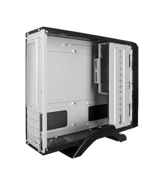 Компьютерный корпус Desktop ExeGate MI-207U-400W-8 (miniITX/mATX, БП M400 с вент. 8см, 1*USB+1*USB 3.0, аудио, черный)