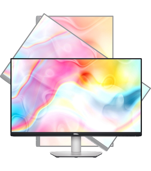 Монитор 27' Dell S2722QC IPS 3840x2160, 60 Гц, 4 мс, 16:9, 350 кд/м², 2xHDMI 2.0, 1xUSB-C, 2xUSB, динамики, серебристый