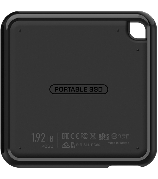 Внешний SSD 2TB Silicon Power PC60, External, USB 3.2 Type-C R/W - 540/500 MB/s черный