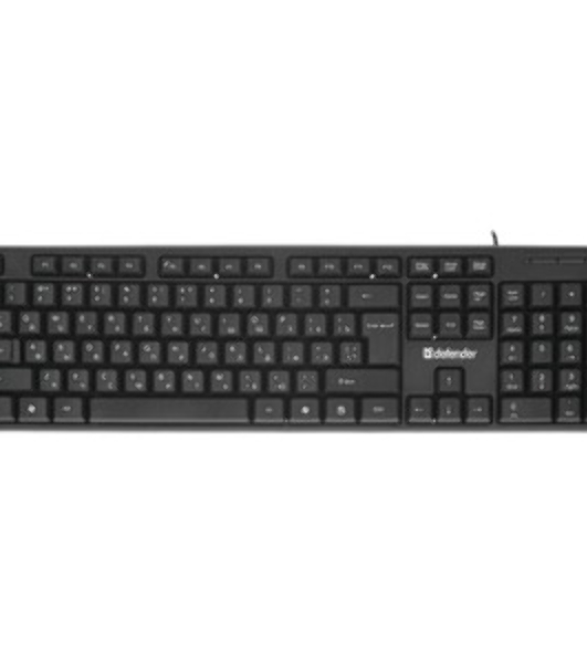 Клавиатура проводная Defender Element HB-520, USB, черный