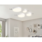 Потолочный светодиодный светильник Ambrella light FV5519 WH белый LED 26W 3000K D220*58 (Без ПДУ), фото8