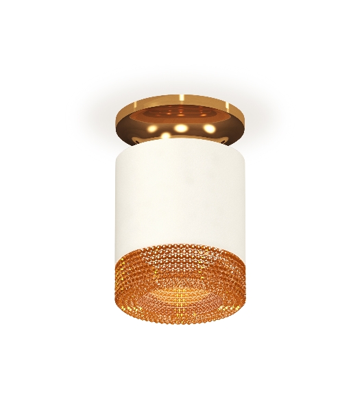 Светильник Ambrella Light XS7401123 SWH/PYG/CF белый песок/золото желтое полированное/кофе MR16 GU5.3 (N7929, C7401, N7195)
