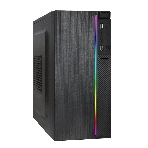 Компьютерный корпус Minitower ExeGate mEVO-9302-RGb (mATX, без БП, 2хUSB+1хUSB 3.0, HD аудио, черный с RGb подсветкой), фото4