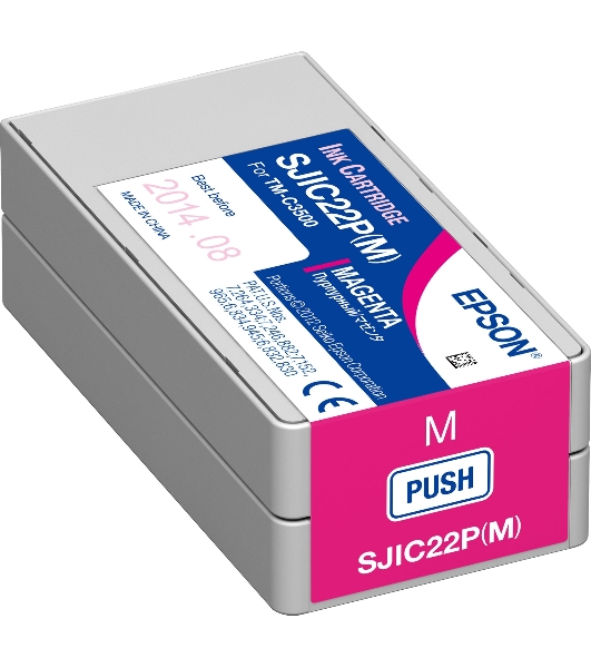 Картридж струйный SJIC22P(M): INK CARTRIDGE FOR TM-C3500 пурпурный