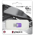 Флешка USB Kingston DataTraveler microDuo 3C (DTDUO3CG3/128Gb), 128Gb, USB 3.2 Gen 1/Type-C, R/W 200/15, фиолетовый, фото2