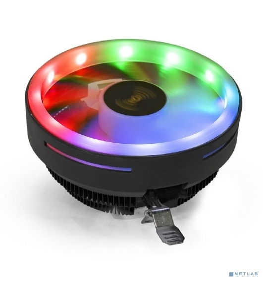 Кулер для процессора ExeGate Dark Magic EE126R-PWM.RGb черный, 120 мм, алюминий, 2000 об/мин, 24 дБ, 4 pin, 100 Вт, 67 мм