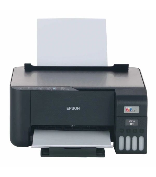 МФУ струйное Epson L3550 (C11CK59405), A4, цветной, печ. до 15 стр/мин. (ч/б) до 8 стр/мин. (цвет), скан. до 11 стр/мин. (ч/б) 28 стр/мин. (цвет), 4800 x 1200 dpi (печать) 1200x2400dpi (скан.), USB, Wi-Fi, Air Print