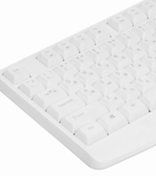 Клавиатура проводная Acer OKW301 (ZL.KBDCC.01B), USB, белый