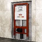 Комплект BAU 6 в 1: инсталляция BAU PRO, унитаз подвесной безободковый вихревой со скрытым сливом Bau Dream Hurricane3, сиденье дюропласт микролифт, клавиша BASIC хром, фото16