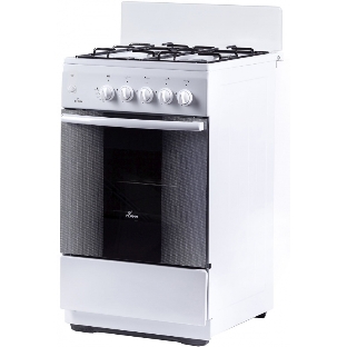 Плита Комбинированная Flama AK 1416 W белый (без крышки) реш.эмаль
