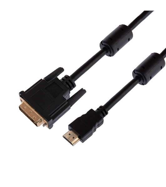Шнур Rexant HDMI - DVI-D с фильтрами, длина 7 метров (GOLD) (PE пакет)