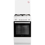 Плита комбинированная De Luxe 5040.40ГЭ (КР) ЧР белый, конфорок 4 шт, духовка 43 л, 50 см x 85 см x 50 см, фото 1