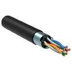 Кабель связи ITK витая пара F/UTP, cat.5e 4х2х24AWG solid, LDPE, 305м, черный, фото2
