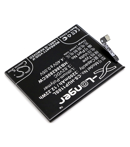 Аккумулятор CameronSino CS-HUP110SL HB386280ECW для Huawei Honor 93.82V, 3200mAh, 12.22Wh