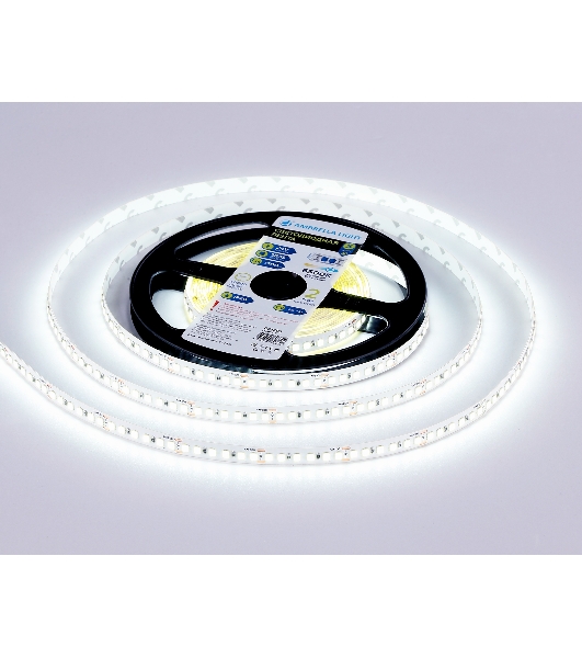 Светодиодная лента Ambrella light GS3213 2835 180Led/ 14.4W m/ 24V IP20 6500K/ 5000*10*1.2mm (2 конт.)