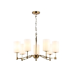 Люстра Ambrella light LH56053/7 BS/FR латунь/белый матовый E14*7 max 40W D680*950, фото9