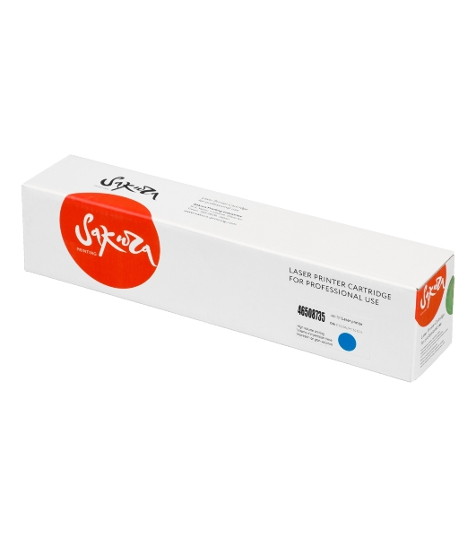 Картридж Sakura 46508735 для OKI C332/MC363, голубой, 3 000 к.