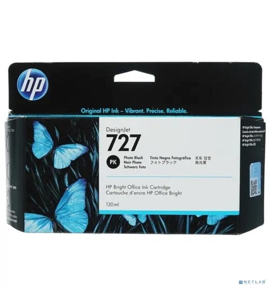 Картридж струйный HP 727 B3P23A черный для HP DJ T920/T1500 (130мл)