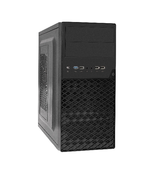 Компьютерный корпус ExeGate EX284031RUS Minitower BA-203U Black, mATX, (AA500, 80мм), 2хUSB+1хUSB 3.0, Audio