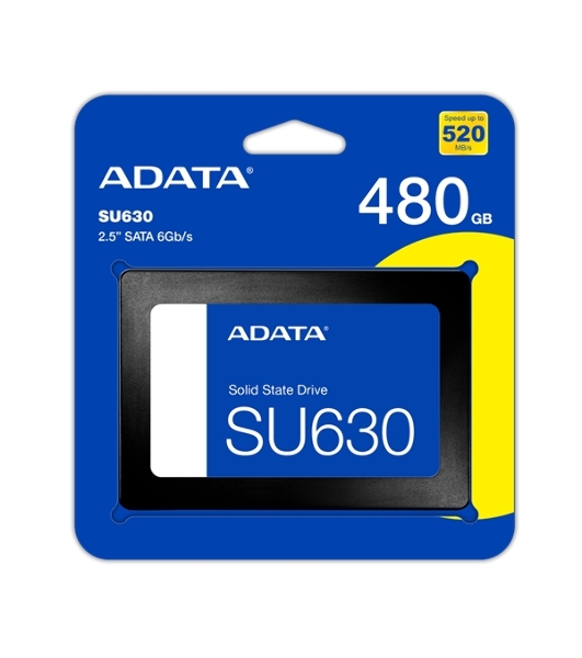 Накопитель SSD ADATA SU630, 480Gb, SATA III, 2.5', R/W 520/450