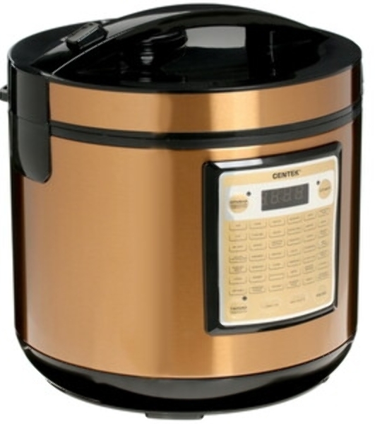 Мультиварка Centek CT-1495 черный/золотистый, 5.0 л, 42 программы + Мультишеф