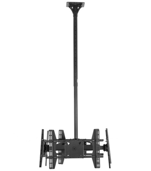 Потолочный кронштейн ONKRON CPRO2L-4 для 4 телевизоров 32”- 55' черный
