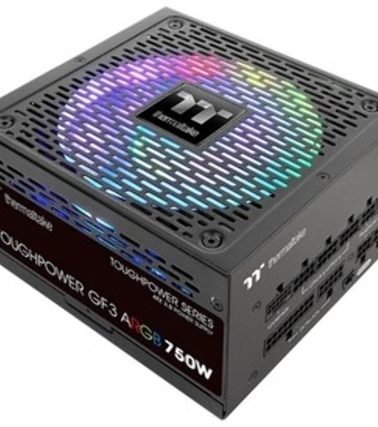 Блок питания Thermaltake Toughpower GF3 ARGb (PS-TPD-0750F4FAGE-1), 750Вт, 80 PLUS Gold, 140мм, модульный, черный