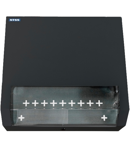 Шкаф коммутационный NTSS (NTSS-SOHO5U-BL) настенный 5U 520x140 мм пер. дв. стекл несъемн. бок. пан. 80 кг черный
