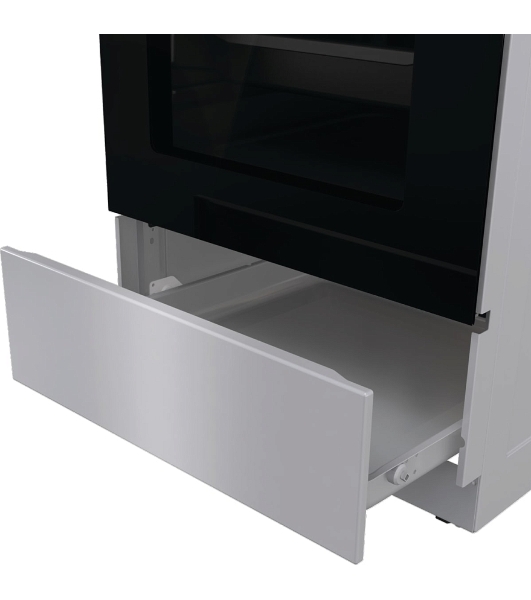 Плита электрическая Gorenje GEC5B41SG серый, конфорок 4 шт, духовка 62 л, 50 см x 85 см x 59.4 см