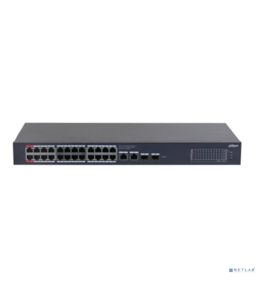 Коммутатор Dahua DH-CS4228-24GT-240, 26×1 Гбит/с + 2×1 Гбит/с Combo, управляемый