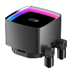 Система охлаждения Water Cooling System PCCooler DE360 MAX BK (300W, 360мм, Black, ARGB Pump, Fans: 3x120мм, 66CFM, 34.3dBA, 2200RPM/Pump height 54мм, 15dBA, 2600RPM, Rad thickness 27мм/S: 1851, 1700, 1200, 115X, AM5, AM4, AM3), фото7