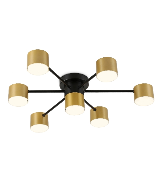 Потолочный светильник Ambrella light FL51726/7 BK/GD черный/золото GX53/7 max 12W 645*135