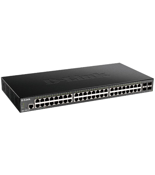 Коммутатор D-Link DGS-1250-52X/A1A, 48×1 Гбит/с + 4×10 Гбит/с SFP+, управляемый