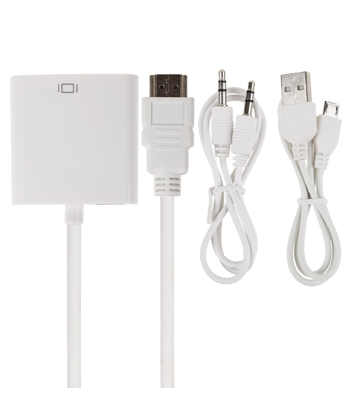 Переходник Rexant шт. HDMI - гн. VGA (провод) + 3. 5 мм Аудио с питанием