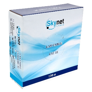 Кабель SkyNet Premium UTP outdoor 4x2x0,51 на тросу, медный, FLUKE TEST, кат.5e, однож., 100 м, box, черный