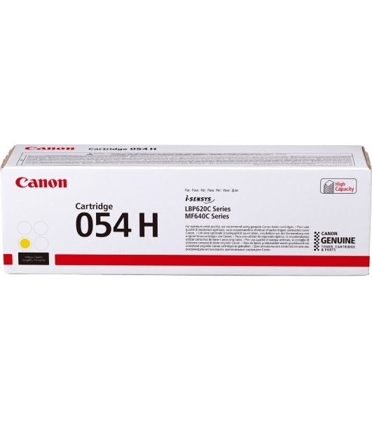 Картридж лазерный Canon 054 H Y 3025C002 желтый (2300 стр.) для Canon MF645Cx/MF643Cdw/MF641Cw/LBP623Cdw/621Cw